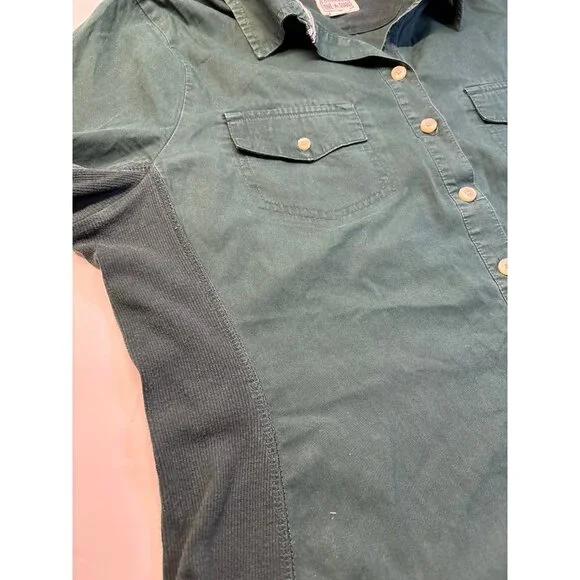 Converse Green Button Down Shirt‎ (large) - Picture 4 of 7